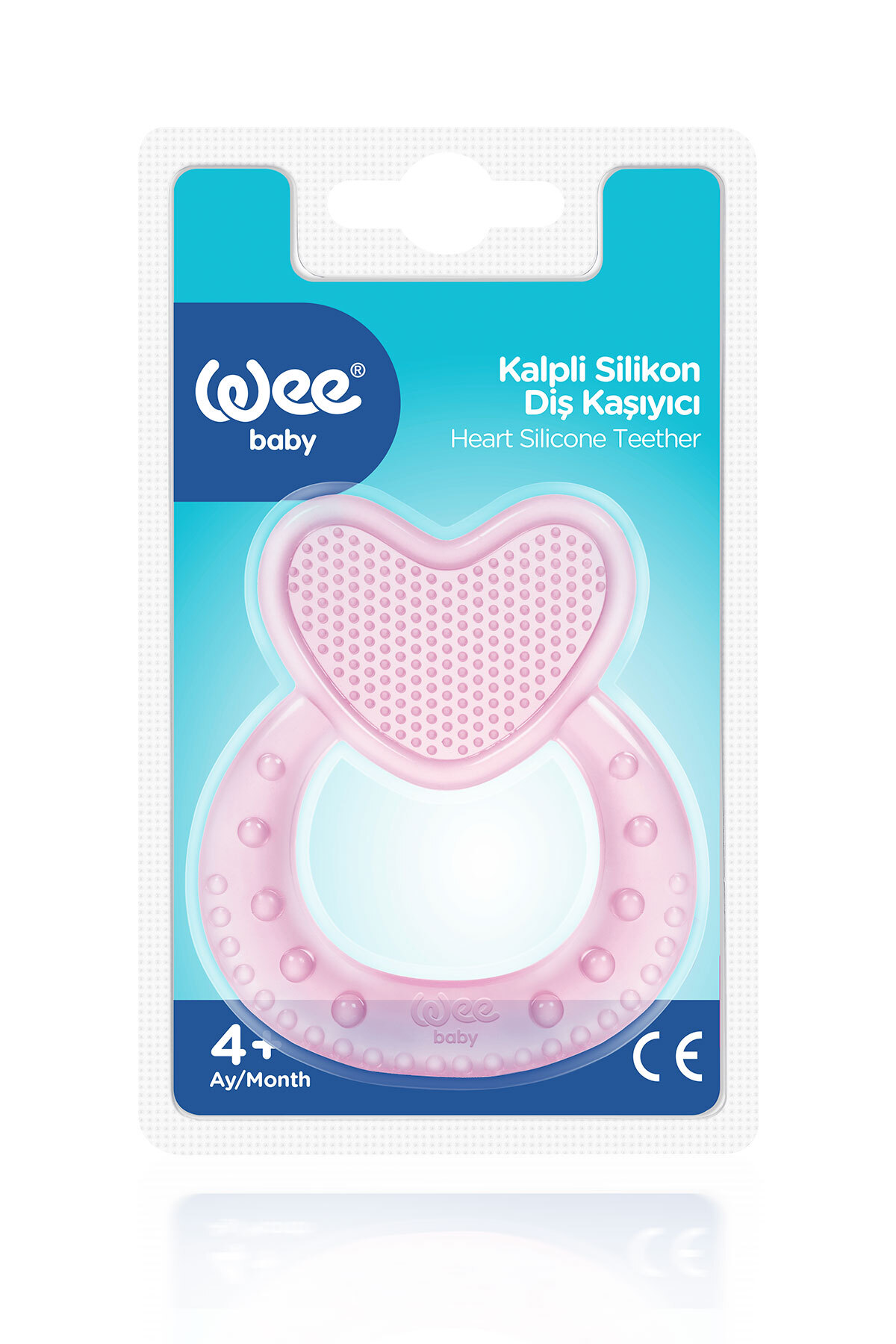 WEE BABY 912 Kalpli Silikon Diş Kaşıyıcı - Pembe