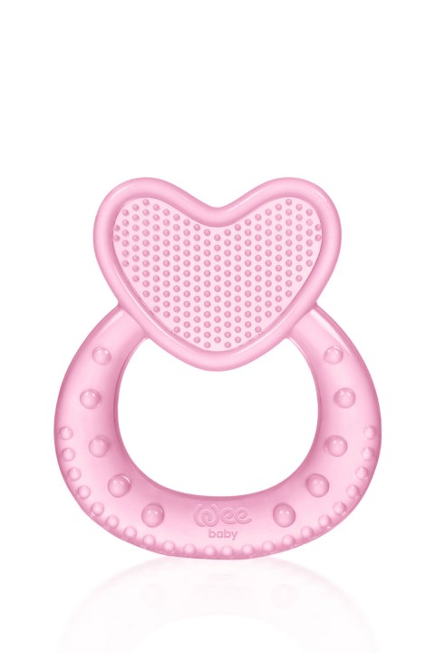 WEE BABY 912 Kalpli Silikon Diş Kaşıyıcı - Pembe