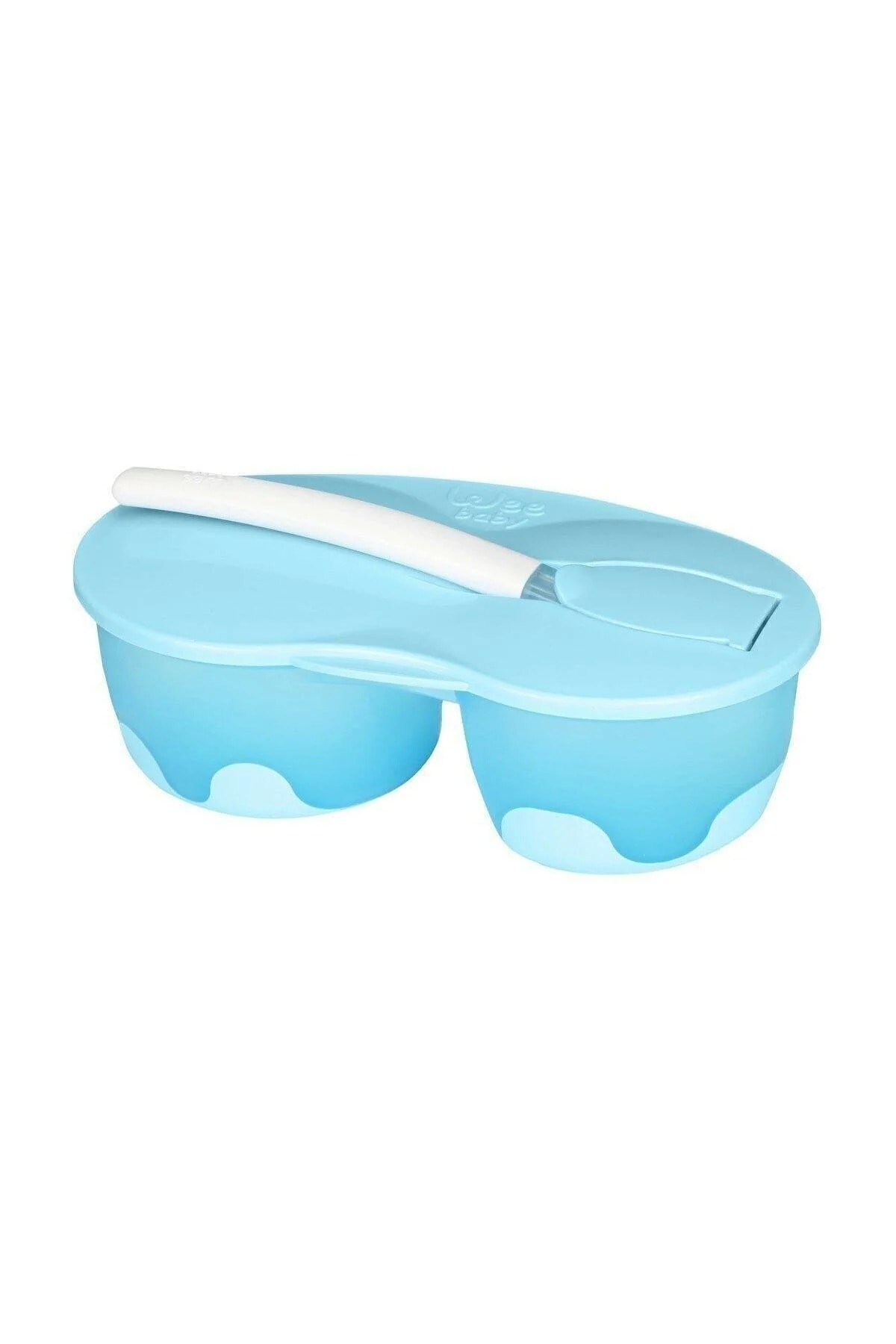 WEE BABY 886 2 Hazneli Mama Kabı Seti - Mavi